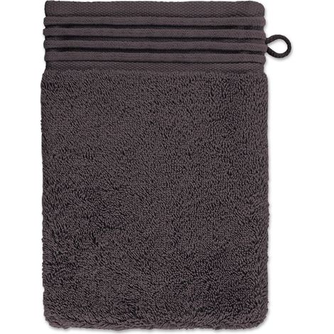 möve Loft - Guanto da bagno, 15 x 20 cm, in 100% cotone, colore: grafite (1/5)