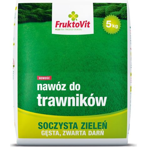 Dünger für Rasenflächen Fruktovit Plus für 110 m² dichtes, saftiges Grün, 5 kg (1/5)