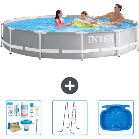 Intex Piscina Prism Frame Rotonda - 366x76 cm - 4-pezzi S41934 (1/4)