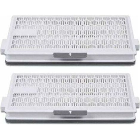 Lot de 2 filtres HEPA Airclean Plus 50 pour aspirateur Miele Complete C3 Powerline, S8340,Air Clean SF-HA 50 pour Complete C2 C3 Compact C1 C2-2,Lot de 2 pièces de rechange