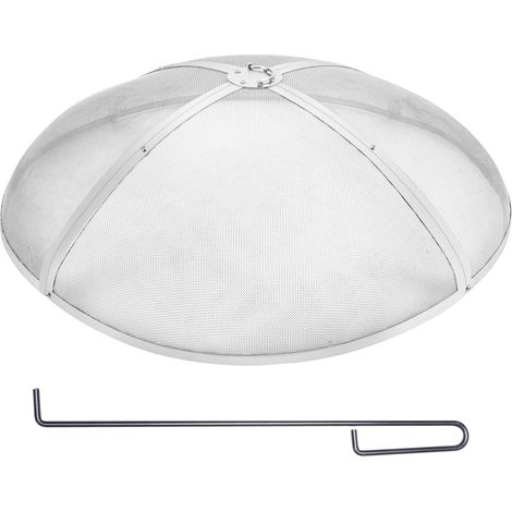 VEVOR Parascintille Rotondo per Braciere da 40", Copertura Metallica in Acciaio Resistente Rinforzato, Coperchio per Braciere da Esterno, Coperture per Bracieri da Patio allaperto in Cortile