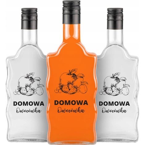 10 bottiglie FALA da 500 ml con stampa LIQUORE ALLA FRUTTA FATTO IN CASA (1/5)