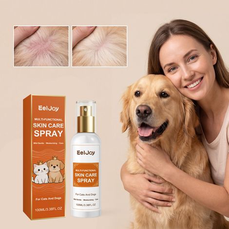 Spray multifonctionnel pour le soin de la peau des animaux de compagnie, soin hydratant doux pour le nettoyage quotidien et l'entretien de la peau des chats et des chiens -- 100 ml (1/5)