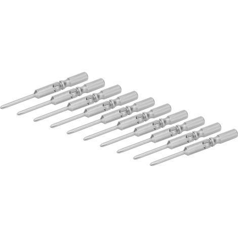 10 magnetische Phillips-Schraubendreherbits, rutschfest, gehärteter Stahl, 2,5 mm, Handwerkzeug 802 (1/5)