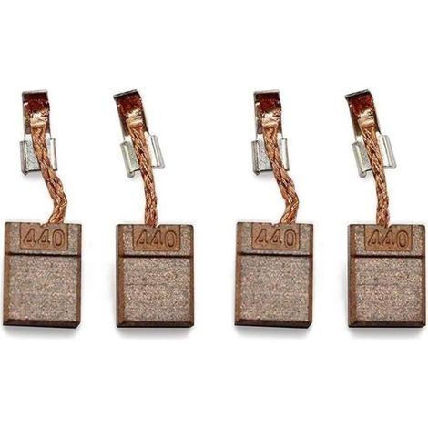 4 Pcs Convient pour la Brosse à Charbon Makita CB 440, Compatible Makita BDF 452 RFE, BHP 440 RFE, BDF 458 DDF458Z, DF458D, DDF458RFE (1/4)