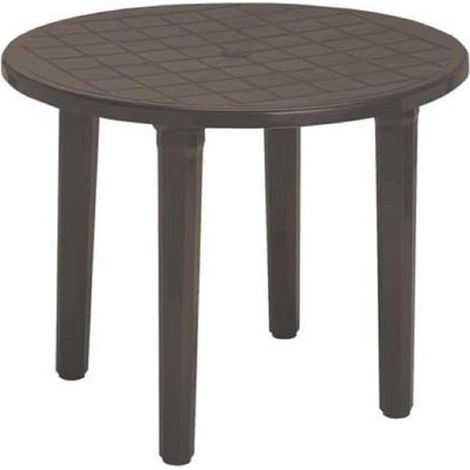 GARDEN LIFE mesa resina 90 cm wengue 4024w , Mesa Redonda 90cm. 4024W wengué. -Marca: Garden Life. -Modelo: 4024. -Se sirve desmontada y es de muy fácil montaje. -Resistente a los