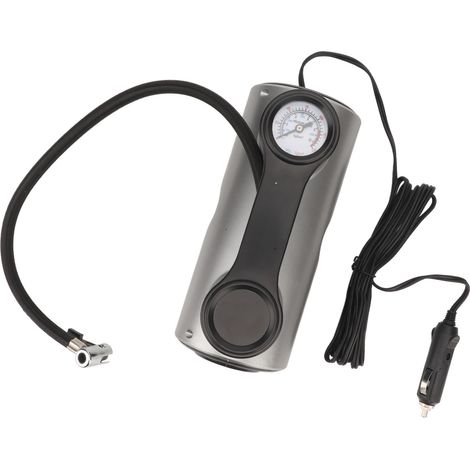 Pompe à air électrique portable intelligente 12V, 19 cylindres, démarrage et arrêt automatiques, pour voiture (modèle avec indicateur filaire) (1/5)