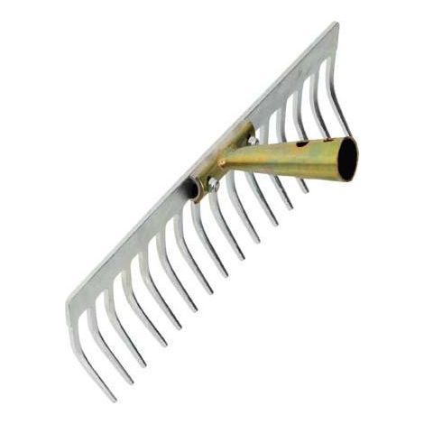 Râteau de jardin professionnel 14 dents largeur 36 cm avec tête pivotante (Par 10)