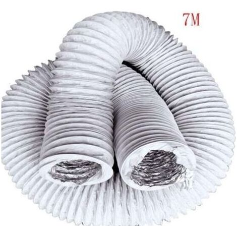 150 mm x 7 m flexibler Abluftschlauch – PVC und Aluminium – korrosionsbeständig – für industrielle Belüftung und Luftabsaugung (1/5)