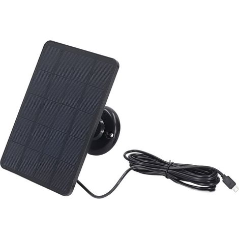Panneau solaire 4W Chargeur de batterie Micro USB Camera Charge pour les appareils (1/5)