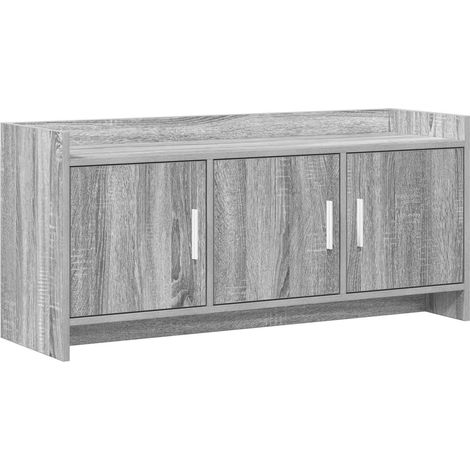 TV Cabinet 102 x 33 x 47 cm Grey Sonoma Engineered Wood vidaXL (1/5)