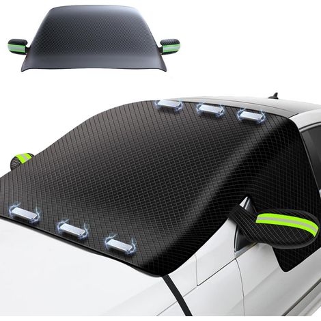 Frontscheibenabdeckung Auto mit Magneten, Ganzjahres-Schutz, 258x114cm (1/5)