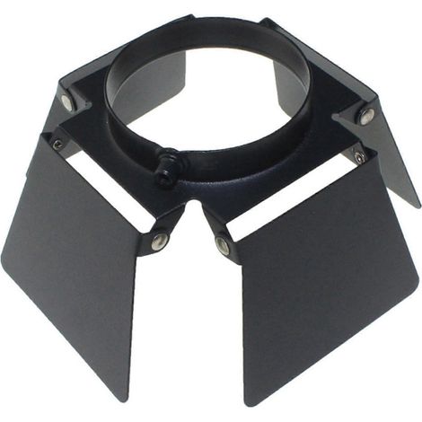 PAR-Scheinwerfer, Scheunentor-Schienenabdeckung, 4-teiliger DIY-Verdunkelungsregler, Durchmesser 91 mm, kompatibel mit PAR-Scheinwerfern, Shops
