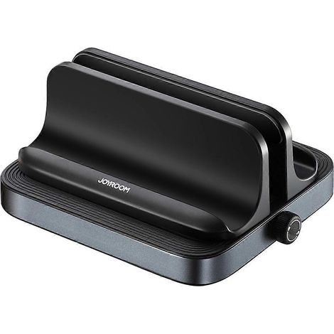 Vertikaler Laptopständer, verstellbarer Ständer für Smartphones und Tablets, schwarz (1/5)