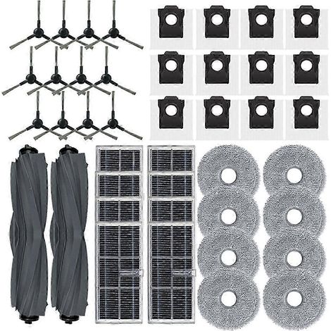 Zubehör für den Staubsauger E30 Ultra/Find E30 Ultra: Haupt- und Seitenbürste, HEPA-Filter, Reinigungstuch, Staubbeutel (1/5)