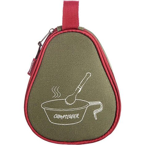 Sac de rangement zippé pour vaisselle de barbecue, sac de transport portable en tissu Oxford pour tasses et bols de camping en plein air. Organisateur