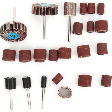 Set of 30 grinding, cutting and polishing accessories for electric grinders (1/5)