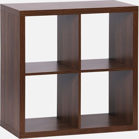 Libreria cubica, 2 livelli, 4 vani