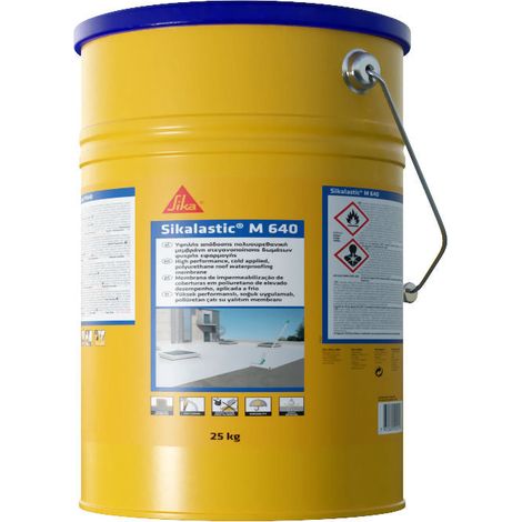 Sikalastic® M 640 - Membrana líquida impermeabilizante para cubiertas - 6 kg - Bote - Gris