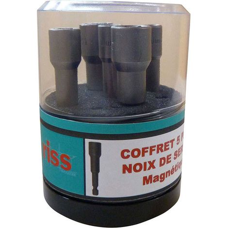 Coffret 5 noix de serrage mm