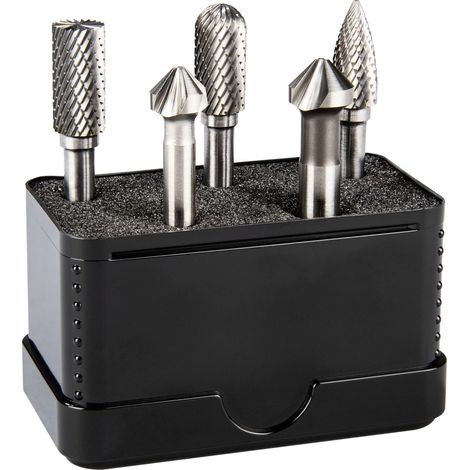 Alpen Kombi-Set 5-pcs. Fraises rotatives HM + 2 Fraises à chambrer UGT