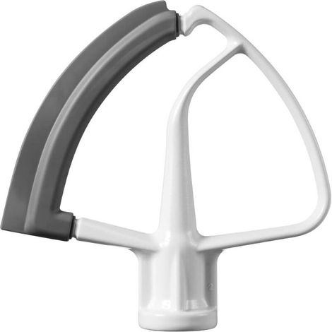 KitchenAid 5KFE5T Flexible Edge Mixer (Optional Accessory for KitchenAid Stand Mixers), White，4-4.5 quarts (1/5)