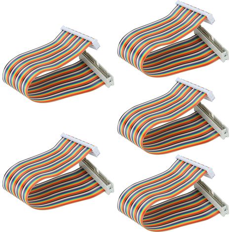5-teiliges 40-Pin-GPIO-Kabel (Stecker auf Buchse) für Raspberry Pi, 20 cm Computerzubehör