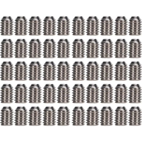 Lot de 50 vis sans tête inox A2-70, M3x4mm – kit hardware pour fixation discrète (1/5)