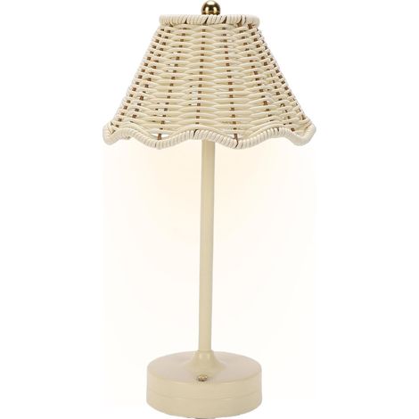 Lampe en Rotin 120 , Rechargeable Sans Fil, Décoration Lumineuse (1/5)