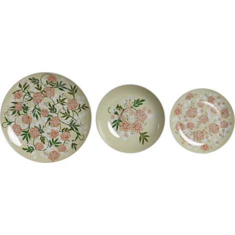 DKD Home Decor Porcelaine Set 18 Pièces Blanc (1/5)