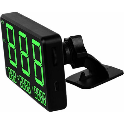 Car Global Positioning System Speedometer C80 Digital Display Speed Altitude Gauge Motorcycle Head-Up Display Car HUD Display, Model: Black (1/5)
