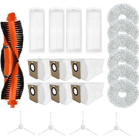 Filtre pour aspirateur brosse pour aspirateur Filtre de brosse pour aspirateur filtre de Accessoires M30 Pro /C107 Robot Aspirateur Main Brosse Serpillière Cloth Rag Heap Filtre Sac à poussière Si (1/5)