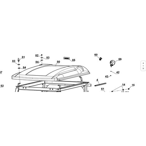 TETTO NR.21 ORIGINALE KUBOTA GIANNI FERRARI 95187100054