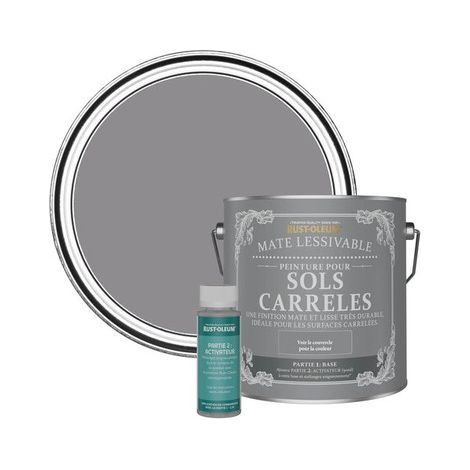 Peinture pour Sols Carrelés Mate Lessivable - Iris (1/3)