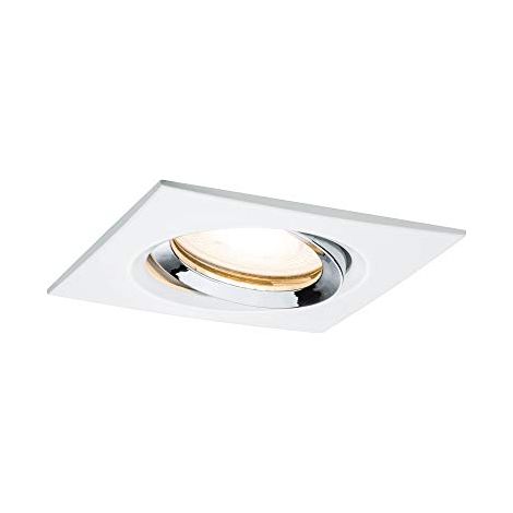 Paulmann Nova Lampada da incasso per bagno Kit LED (monocolore) GU10 7 W IP65 Bianco opaco, Cromo (1/4)