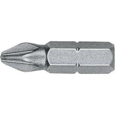 WITTE PUNTA POZIDRIV (PZ) STANDARD GUÍA 1/4 CORTA (EN CAJA INDUSTRIAL) MEDIDAS PZ 3