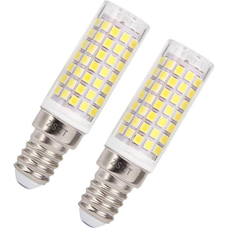 Ampoule LED céramique à éclairage froid, équivalente à une ampoule halogène de 75 W, 8 W à économie d'énergie, dimmable avec éclairage à 360°, sans scintillement, idéale pour le four à micro-ondes. (1/5)