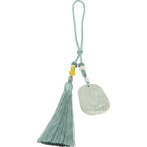 Porte-Bonheur Tassel Ornement Voiture, Perles en Porcelaine Fine, Pendentif Rétroviseur, Décor Sac & Rideau, Modèle SY-GCL-019 (1/5)