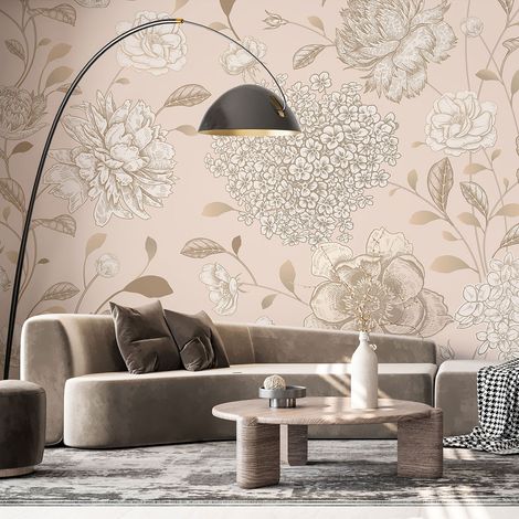 Papier peint panoramique - Fleurs - 130 cm x 65 cm (1/4)