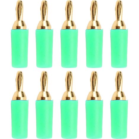 Gold-plated Pure Copper Banana Plug Connectors, Solderable Pin (1/5)