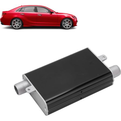 Kit de modification de voiture avec chauffage de stationnement, silencieux en alliage d'aluminium 24 mm pour échappement diesel noir (1/5)