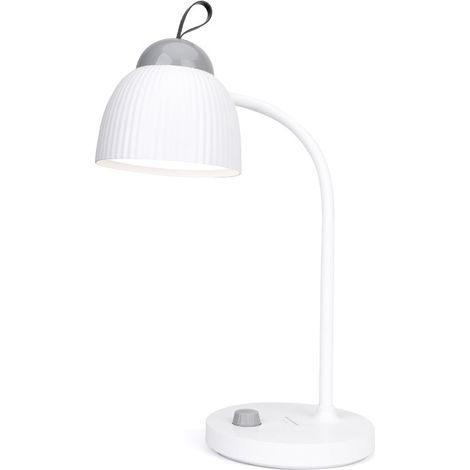 Lampe de Bureau LED Flexible Rechargeable USB – Lumière Blanc Chaud à Intensité Variable, Éclairage Large et Protection des Yeux pour Travail, Étude et Lecture (1/5)