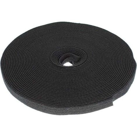 ACT CT4043 Nastro in Velcro Nylon Nero 264mm x 25m