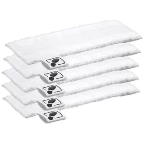 Lot de 5 Tampons en Tissu Microfibre pour Nettoyeur Vapeur EasyFix SC2 SC3 SC4 SC5 (1/5)