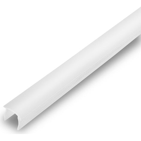 Diffuseur, aspect blanc, profilé en plastique, accessoires panneaux acoustiques, largeur de fente 11 mm, à clipser, à raccourcir, 1,3 m, blanc (1/5)