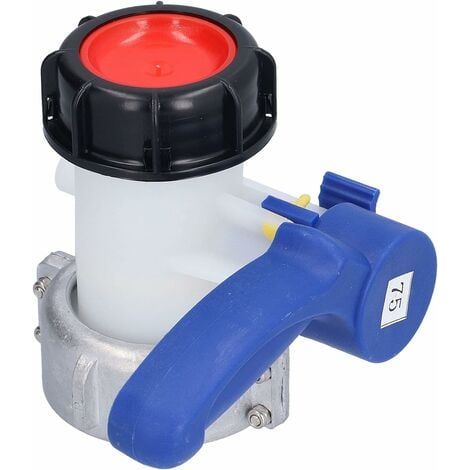 Vanne papillon avec écrou flottant en aluminium pour réservoir Ibc de 1000 litres, écrou S75x6 et sortie S60x6 Scrollsqy (1/4)