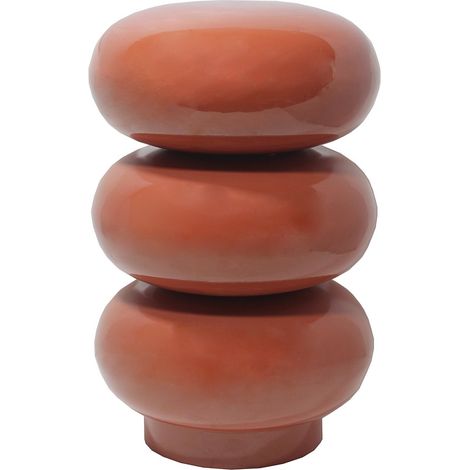 Tavolo supplementare in Metallo Terracotta  - SANIYA
