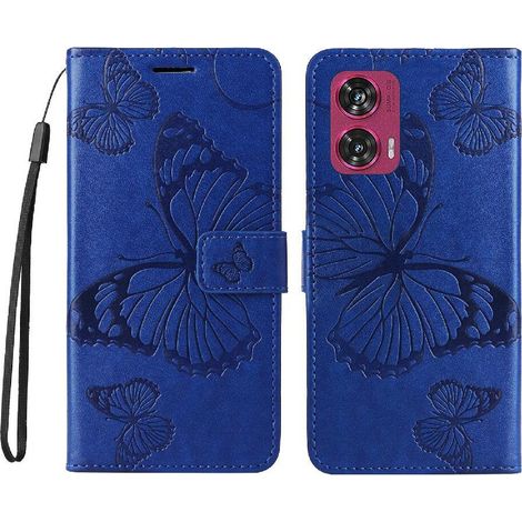 Custodia a libro antiurto Fusion 5G con supporto magnetico per Motorola Edge 50, dotata di scomparto per carte e realizzata in pelle PU. (1/2)