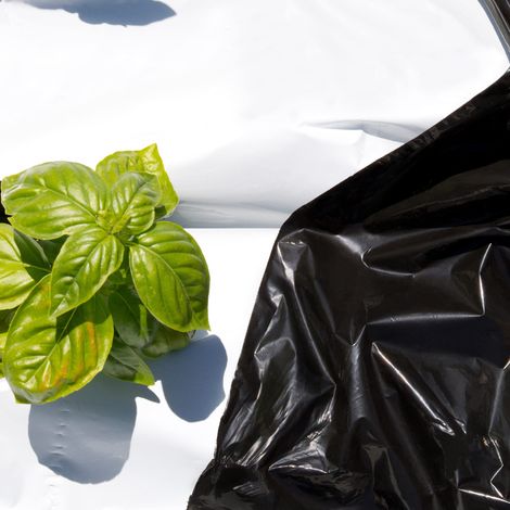 TENAX Black White Cover 1,40x10 m Bianco/Nero, Film Antierbacce per Pacciamatura, Forzante della Maturazione (1/4)