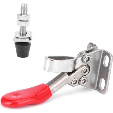 Pince de serrage rapide en acier inoxydable, petit modèle horizontal, pince de fixation d'outillage de serrage GH 201 SS. (1/5)